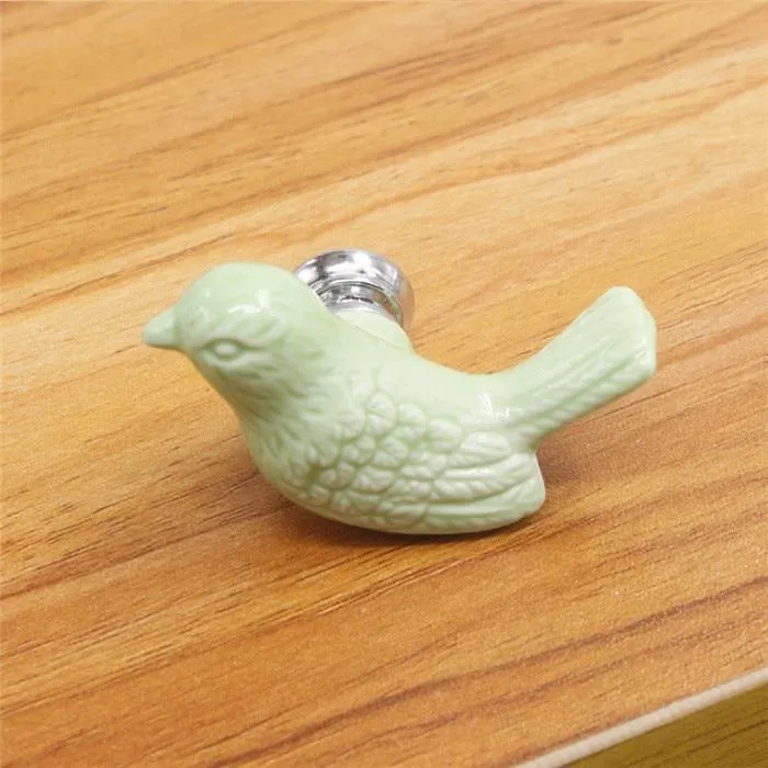 Keramik Frieden Taube Schublade Knöpfe 3D Cartoon Vogel Schrank Schrank Griffe Neuheit Kreative Mode Möbel Griffe Hardware