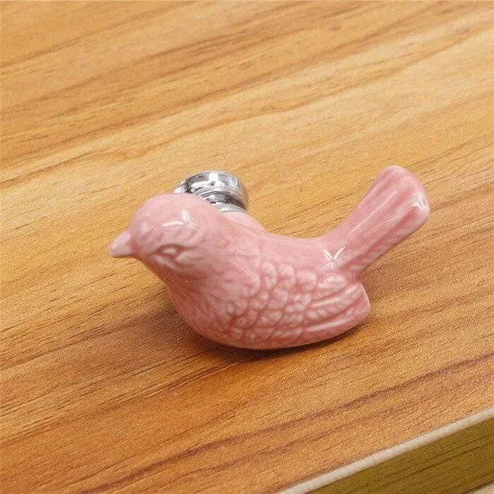 Keramik Frieden Taube Schublade Knöpfe 3D Cartoon Vogel Schrank Schrank Griffe Neuheit Kreative Mode Möbel Griffe Hardware