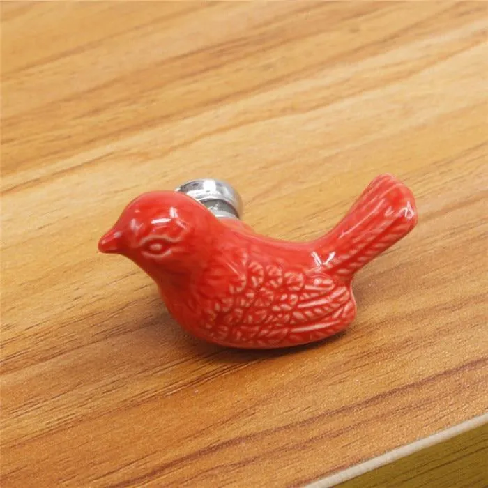 Keramik Frieden Taube Schublade Knöpfe 3D Cartoon Vogel Schrank Schrank Griffe Neuheit Kreative Mode Möbel Griffe Hardware