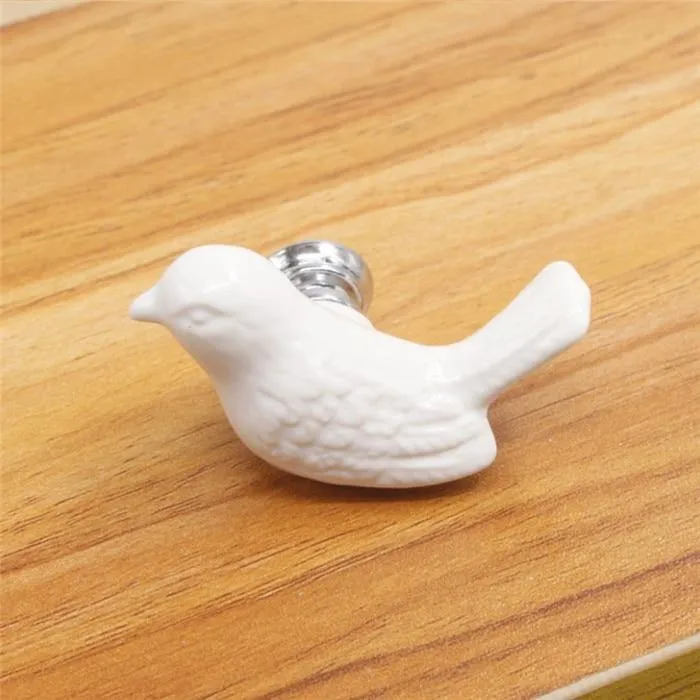 Keramik Frieden Taube Schublade Knöpfe 3D Cartoon Vogel Schrank Schrank Griffe Neuheit Kreative Mode Möbel Griffe Hardware