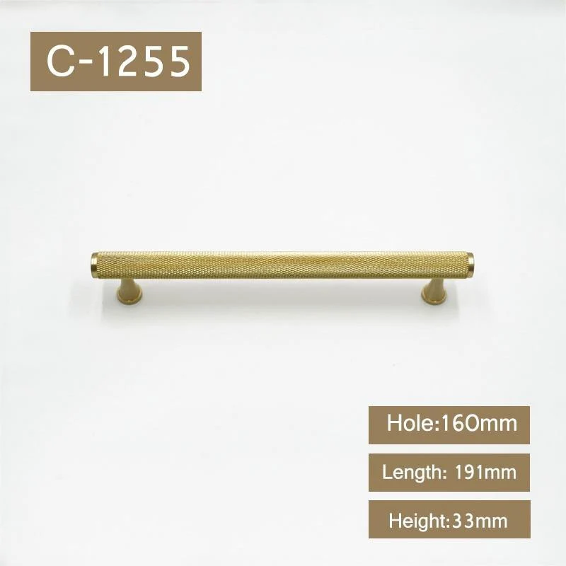 Gold gerändelt / strukturiert einfache Küchenschrank Knöpfe und Griffe Schublade zieht Schlafzimmer Knöpfe Messing T Bar Schrank Hardware