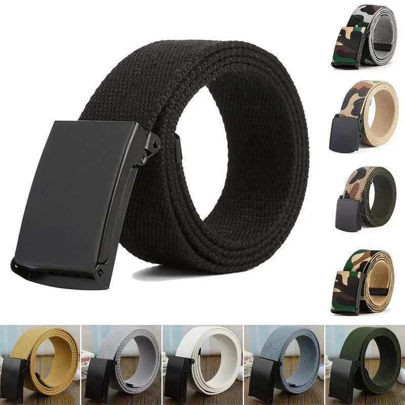 Männer Gürtel Mode Unisex Armee Taktische Taille Gürtel Jeans Männlichen Casual Luxus Leinwand Gurtband Bund Ceinture Femme
