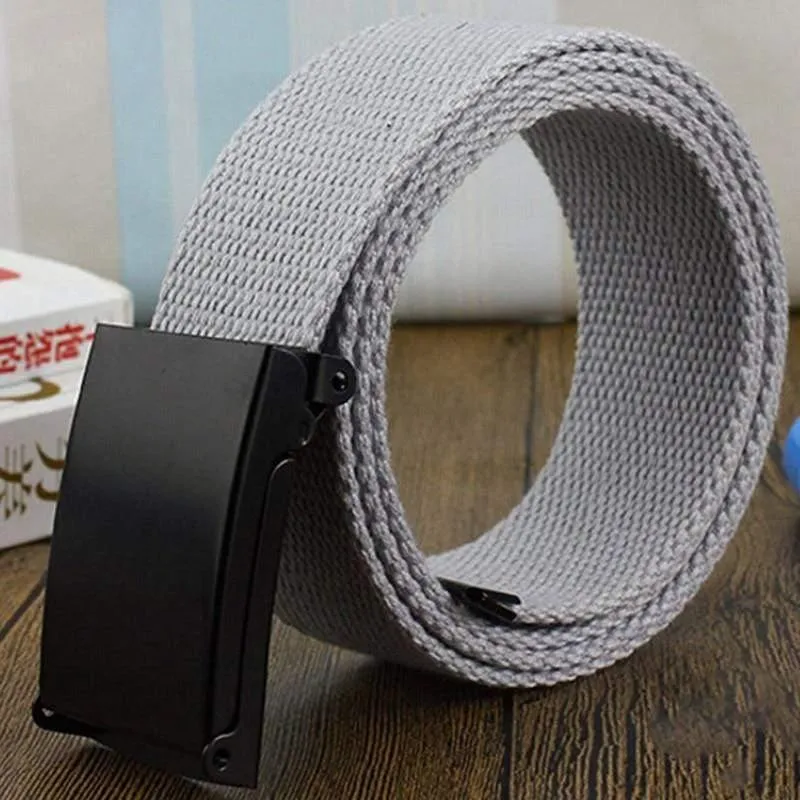 Männer Gürtel Mode Unisex Armee Taktische Taille Gürtel Jeans Männlichen Casual Luxus Leinwand Gurtband Bund Ceinture Femme