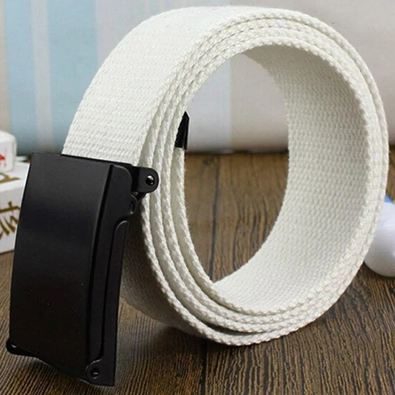 Männer Gürtel Mode Unisex Armee Taktische Taille Gürtel Jeans Männlichen Casual Luxus Leinwand Gurtband Bund Ceinture Femme