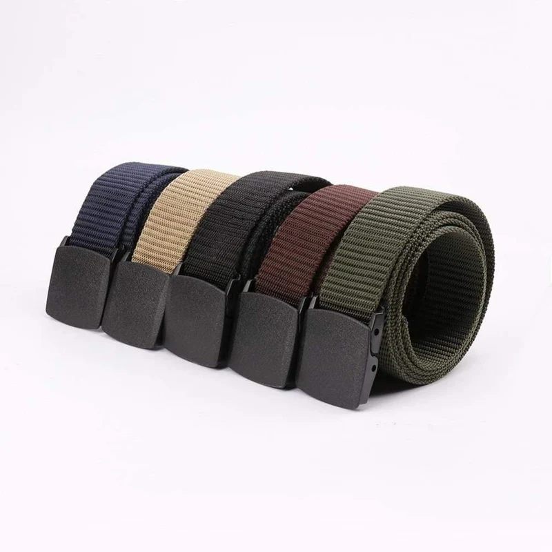 Militär Männer Gürtel Frau Armee Gürtel Taktisch Breite Taille Gürtel Kunststoff Schnalle Leichtgewicht Schwarz Gürtel Nylon Reise 120cm 130cm