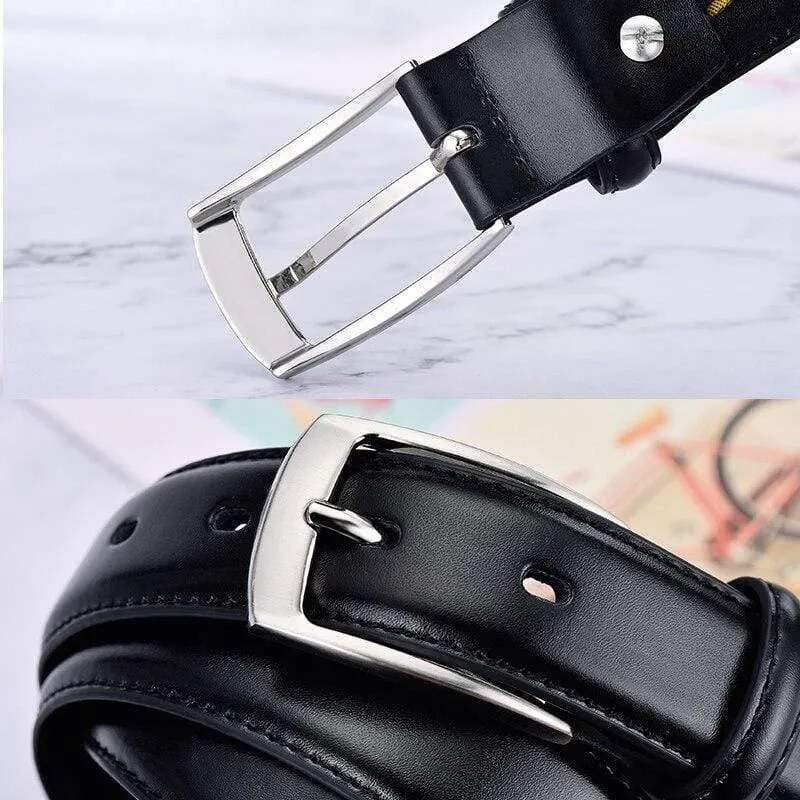Ledergürtel Für Männer Luxus Business Männlich Rindsleder Leder Gürtel 3.0 CM Casual Pin Schnallengürtel Für Männer Dropshipping