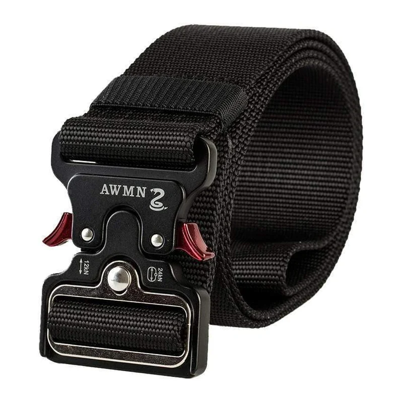 4.8CM Breite Herren Gürtel Nylon Tactical Army Gürtel Für Hosen Metallschnalle Canvas Gürtel Outdoor Training Schwarzer Militär Taillengürtel