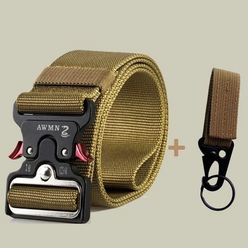 4.8CM Breite Herren Gürtel Nylon Tactical Army Gürtel Für Hosen Metallschnalle Canvas Gürtel Outdoor Training Schwarzer Militär Taillengürtel