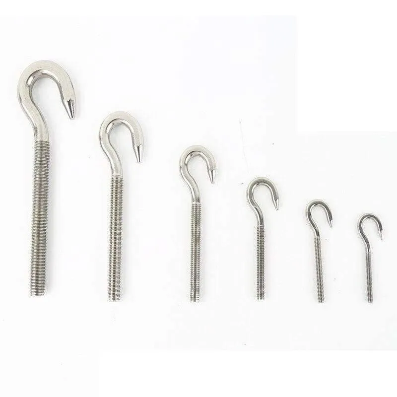 2 Stück M4 M5 M6 M8 304 Edelstahl Schaf Augenschraube Bolzen Ring Haken Mit 2 Stück Muttern
