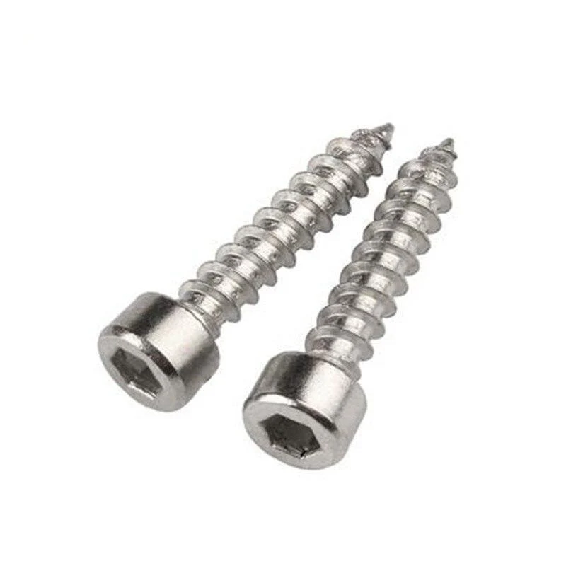 20/50 Stück M2 M2.6 M3 M3.5 M4 304 A2-70 Edelstahl Allen Hex Hexagon Socket Cap Head Selbstschneidende Schraube Möbel Holzschraube