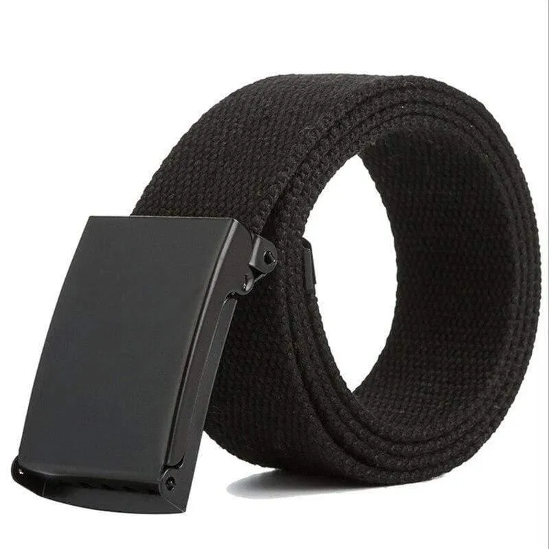 Männer Gürtel Unisex Männlich Casual Schnalle Gürtel Leinwand Gurtband Taille Armee Taktische Taille Gürtel