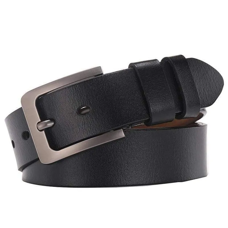 150 170cm Genuine Leder Herren Freizeitgürtel Retro Pin Schnalle Gute Qualität Große männliche Gürtel Luxus Designer Gürtel Herren Geschenke