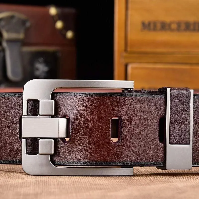 Männer Gürtel Männlich Hohe Qualität Leder Gürtel Männer Männlich Echtes Lederband Luxus Pin Schnalle Ausgefallene Vintage Jeans