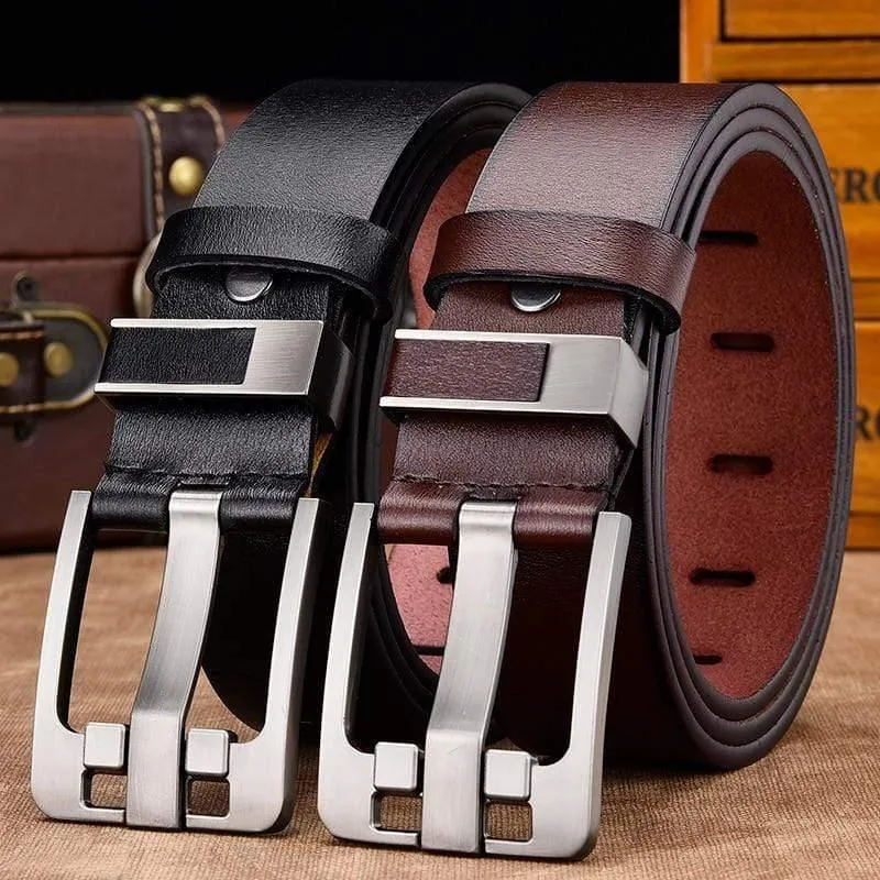 Männer Gürtel Männlich Hohe Qualität Leder Gürtel Männer Männlich Echtes Lederband Luxus Pin Schnalle Ausgefallene Vintage Jeans