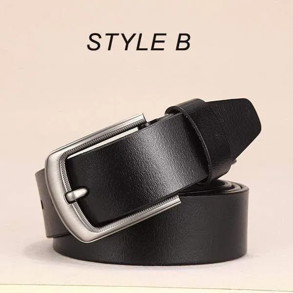 Männer Gürtel Männlich Hohe Qualität Leder Gürtel Männer Männlich Echtes Lederband Luxus Pin Schnalle Ausgefallene Vintage Jeans