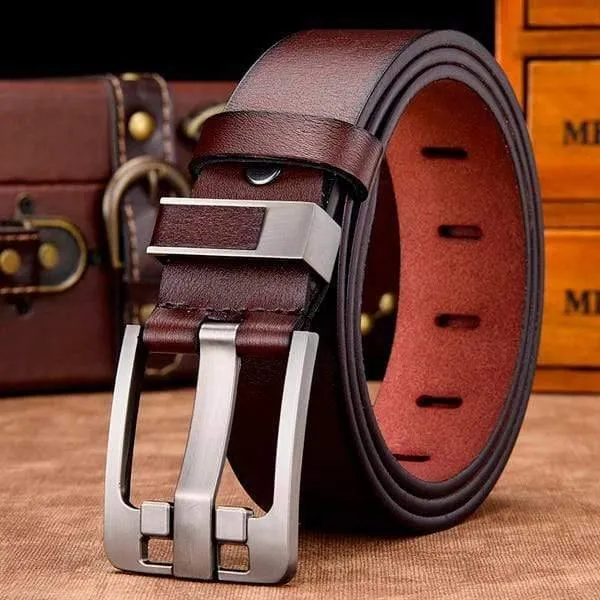 Männer Gürtel Männlich Hohe Qualität Leder Gürtel Männer Männlich Echtes Lederband Luxus Pin Schnalle Ausgefallene Vintage Jeans