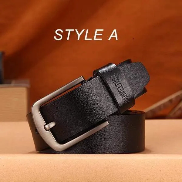 Männer Gürtel Männlich Hohe Qualität Leder Gürtel Männer Männlich Echtes Lederband Luxus Pin Schnalle Ausgefallene Vintage Jeans