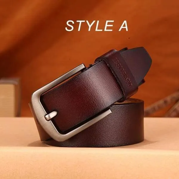 Männer Gürtel Männlich Hohe Qualität Leder Gürtel Männer Männlich Echtes Lederband Luxus Pin Schnalle Ausgefallene Vintage Jeans