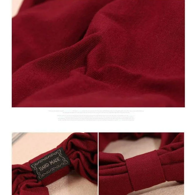 Big Wide Cotton Stirnband für Frauen Haarschmuck Mode einfarbige Haarbänder Korean Soft Head Band Mädchen Sport Turban