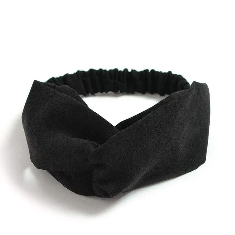 Big Wide Cotton Stirnband für Frauen Haarschmuck Mode einfarbige Haarbänder Korean Soft Head Band Mädchen Sport Turban