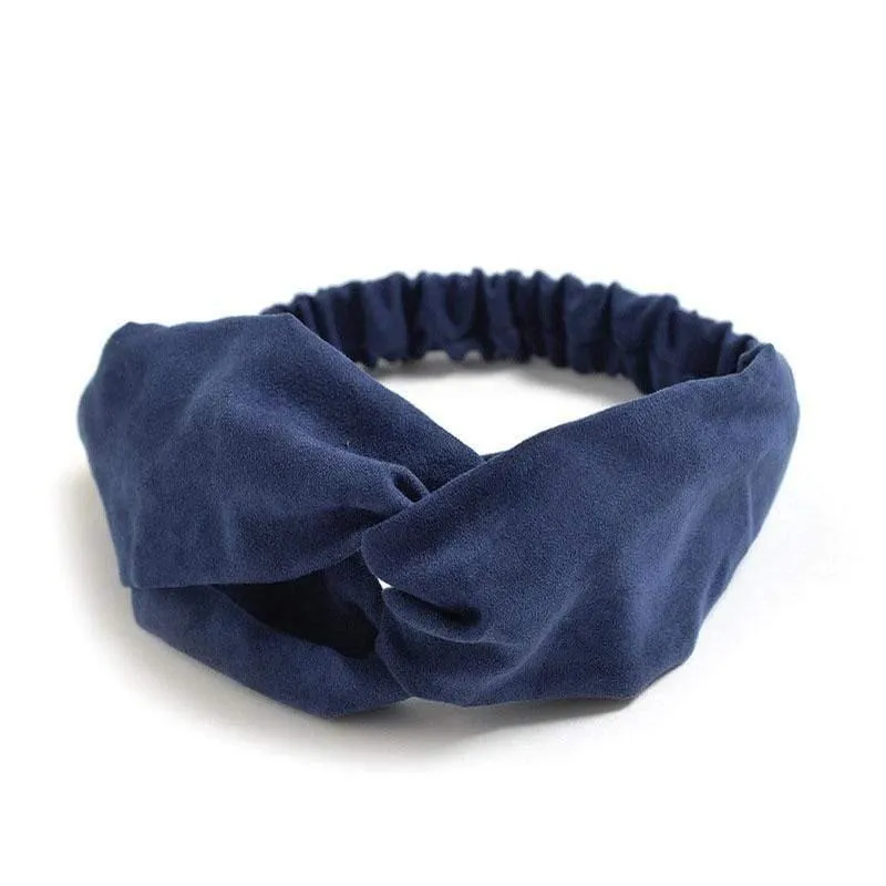 Big Wide Cotton Stirnband für Frauen Haarschmuck Mode einfarbige Haarbänder Korean Soft Head Band Mädchen Sport Turban