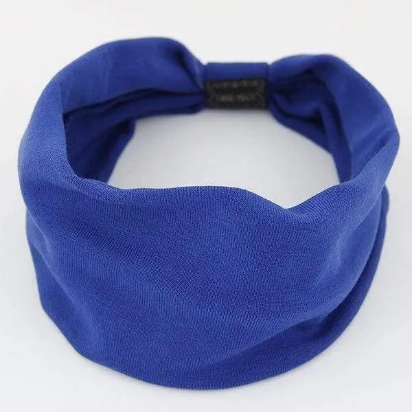 Big Wide Cotton Stirnband für Frauen Haarschmuck Mode einfarbige Haarbänder Korean Soft Head Band Mädchen Sport Turban