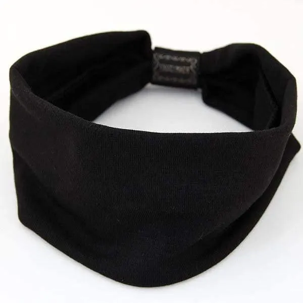 Big Wide Cotton Stirnband für Frauen Haarschmuck Mode einfarbige Haarbänder Korean Soft Head Band Mädchen Sport Turban