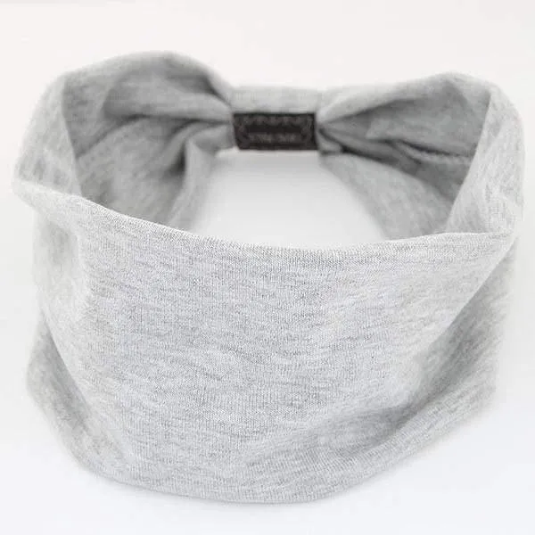 Big Wide Cotton Stirnband für Frauen Haarschmuck Mode einfarbige Haarbänder Korean Soft Head Band Mädchen Sport Turban
