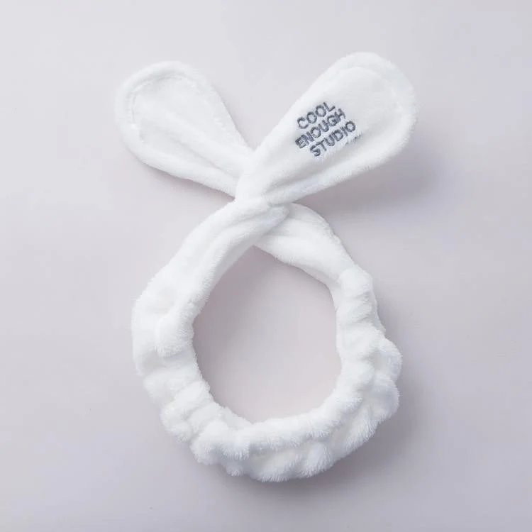 TwistTurban Kopfbedeckung Samt Kaninchen Ohren Stirnband Weiches Handtuch Haarband Wickel Stirnband Für Bad Spa Make Up Frauen Mädchen Accessoires