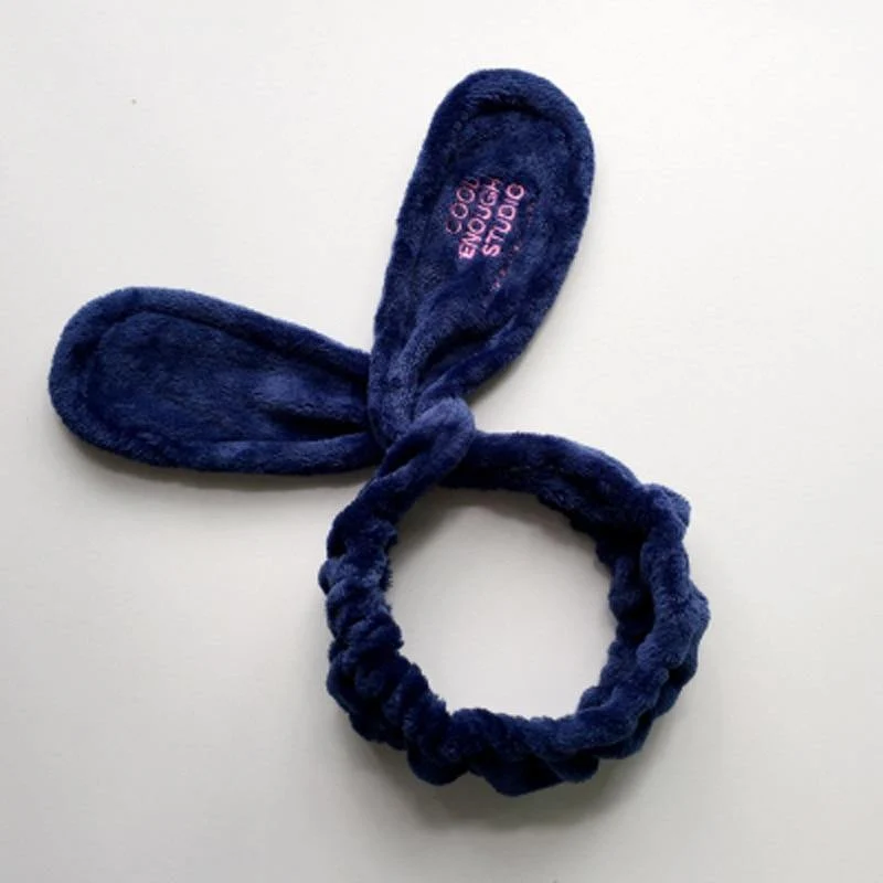 TwistTurban Kopfbedeckung Samt Kaninchen Ohren Stirnband Weiches Handtuch Haarband Wickel Stirnband Für Bad Spa Make Up Frauen Mädchen Accessoires