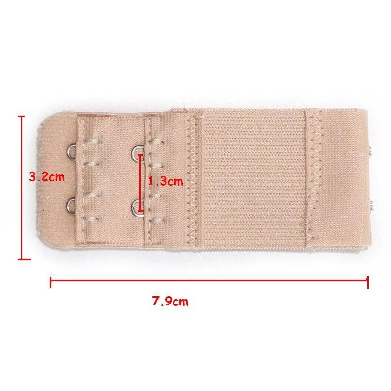 3PCS Bra Extenders Strap Buckle Extension 2 Reihen 2 Haken Verschlussgurte Frauen Bra Strap Extender Nähwerkzeug Intimates Zubehör