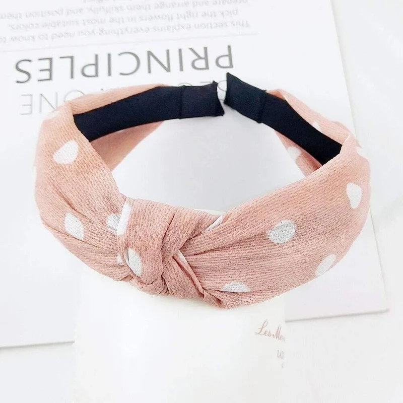 Mode Stoff geknotet Stirnband festes weiches HaarBand einfache reine Farbe Vintage Haarbügel für Frauen Mädchen Haarschmuck