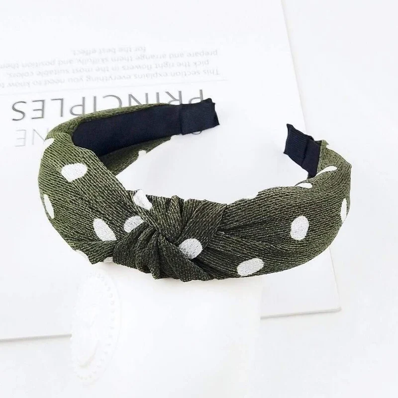 Mode Stoff geknotet Stirnband festes weiches HaarBand einfache reine Farbe Vintage Haarbügel für Frauen Mädchen Haarschmuck