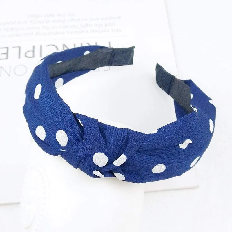 Mode Stoff geknotet Stirnband festes weiches HaarBand einfache reine Farbe Vintage Haarbügel für Frauen Mädchen Haarschmuck