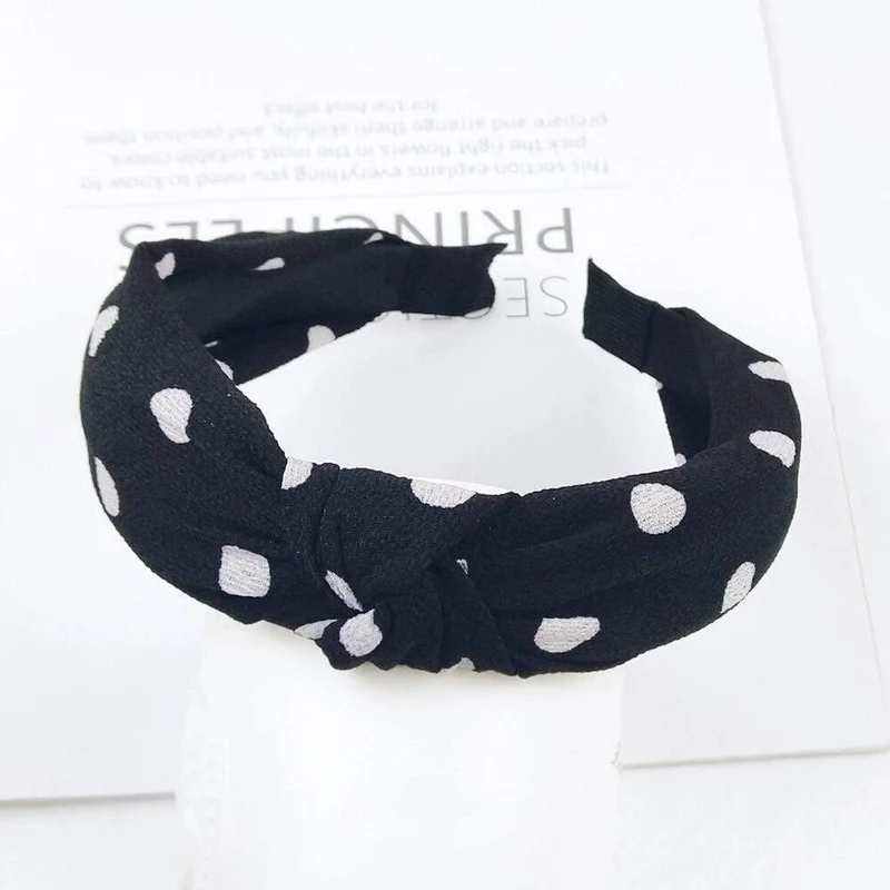 Mode Stoff geknotet Stirnband festes weiches HaarBand einfache reine Farbe Vintage Haarbügel für Frauen Mädchen Haarschmuck