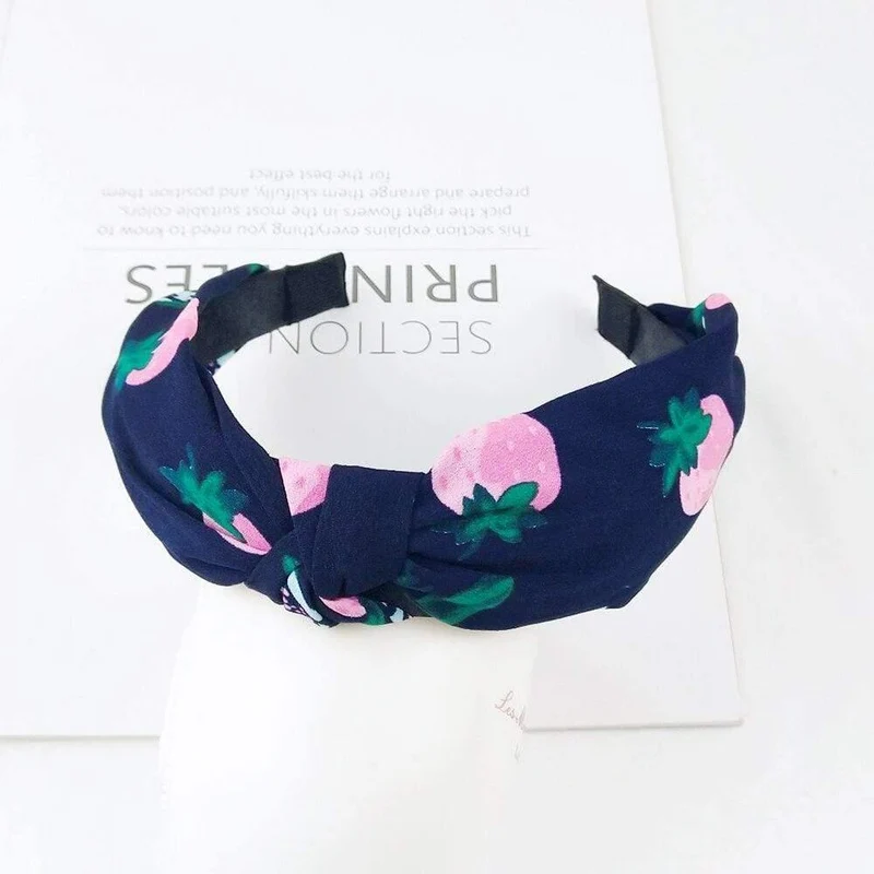 Mode Stoff geknotet Stirnband festes weiches HaarBand einfache reine Farbe Vintage Haarbügel für Frauen Mädchen Haarschmuck