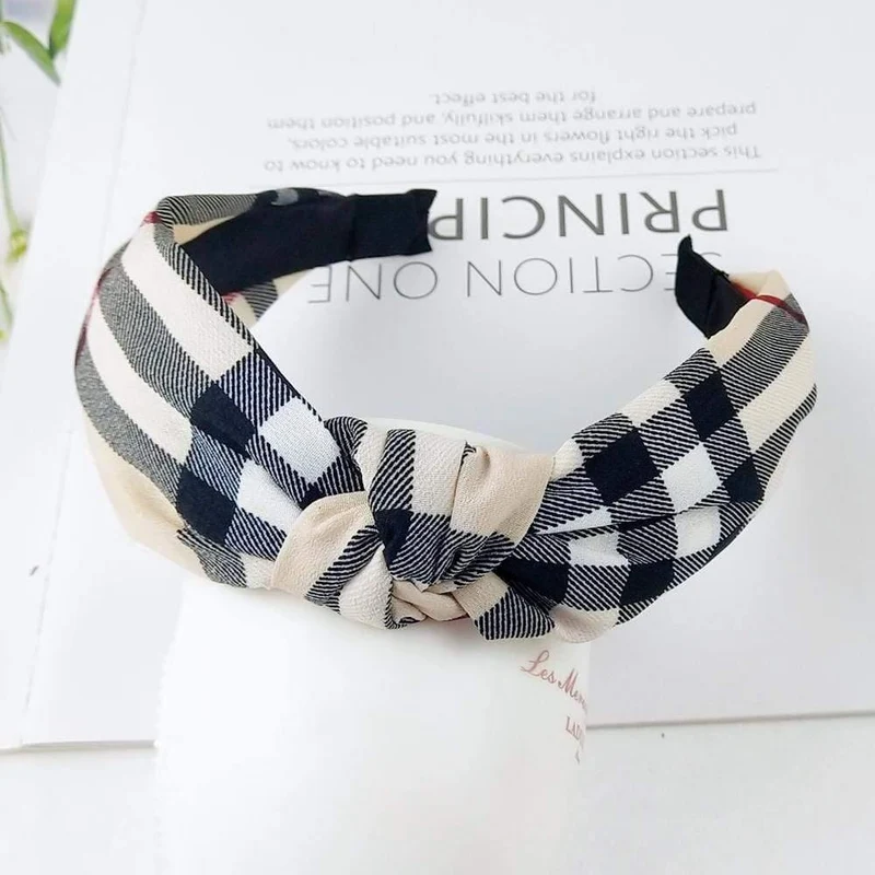 Mode Stoff geknotet Stirnband festes weiches HaarBand einfache reine Farbe Vintage Haarbügel für Frauen Mädchen Haarschmuck