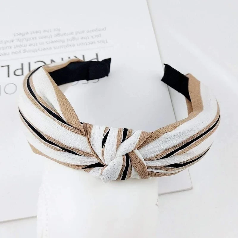 Mode Stoff geknotet Stirnband festes weiches HaarBand einfache reine Farbe Vintage Haarbügel für Frauen Mädchen Haarschmuck