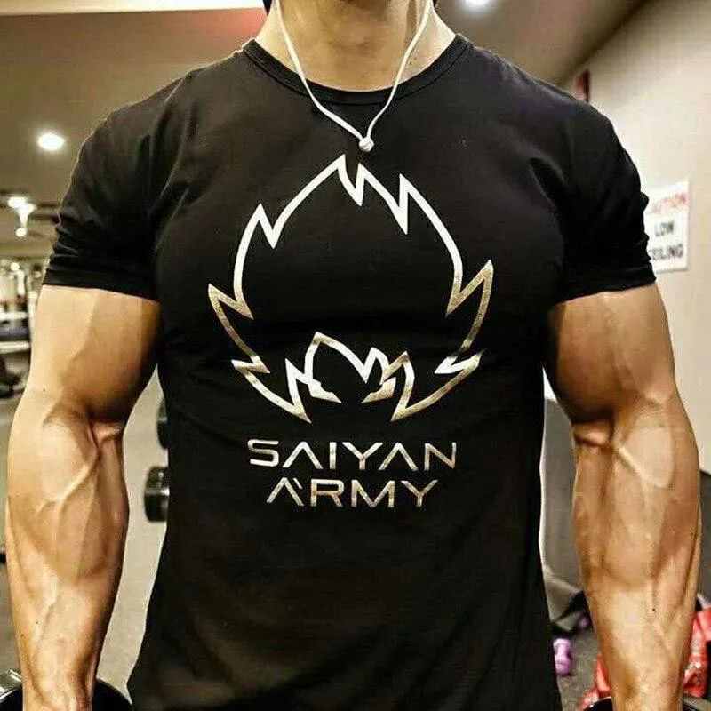 Männer Mode Casual Camouflage T-Shirt Turnhallen Fitness Bodybuilding T-Shirts Männlich Kurzarm T-Shirts Tops Sommer Crossfit Kleidung