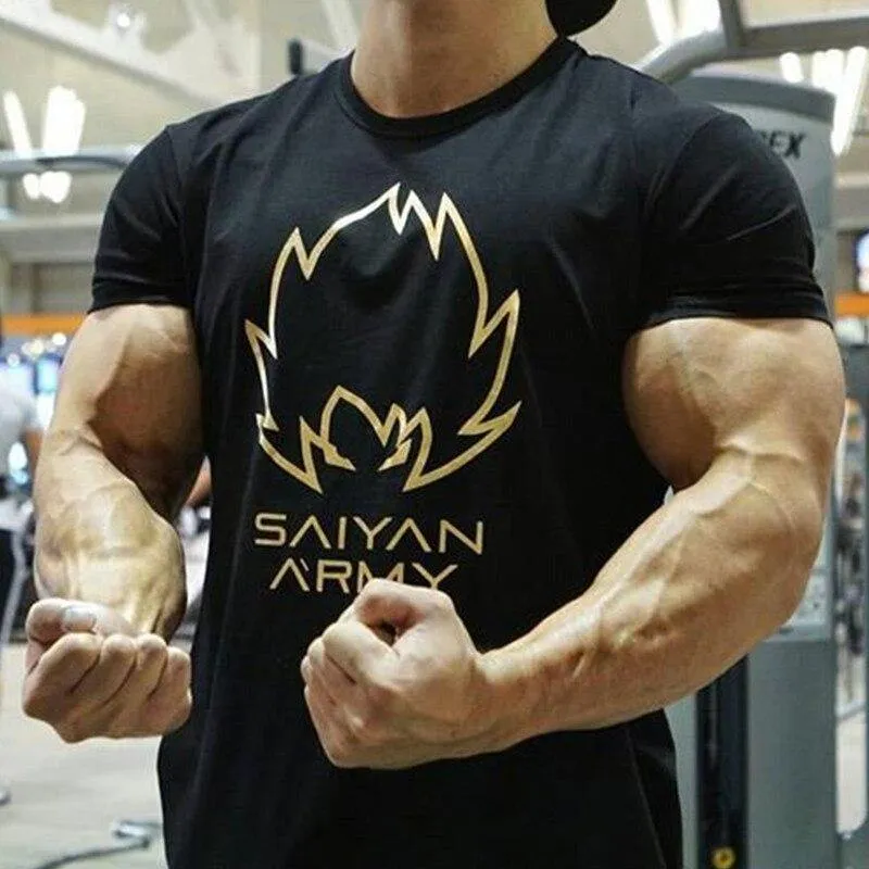 Männer Mode Casual Camouflage T-Shirt Turnhallen Fitness Bodybuilding T-Shirts Männlich Kurzarm T-Shirts Tops Sommer Crossfit Kleidung