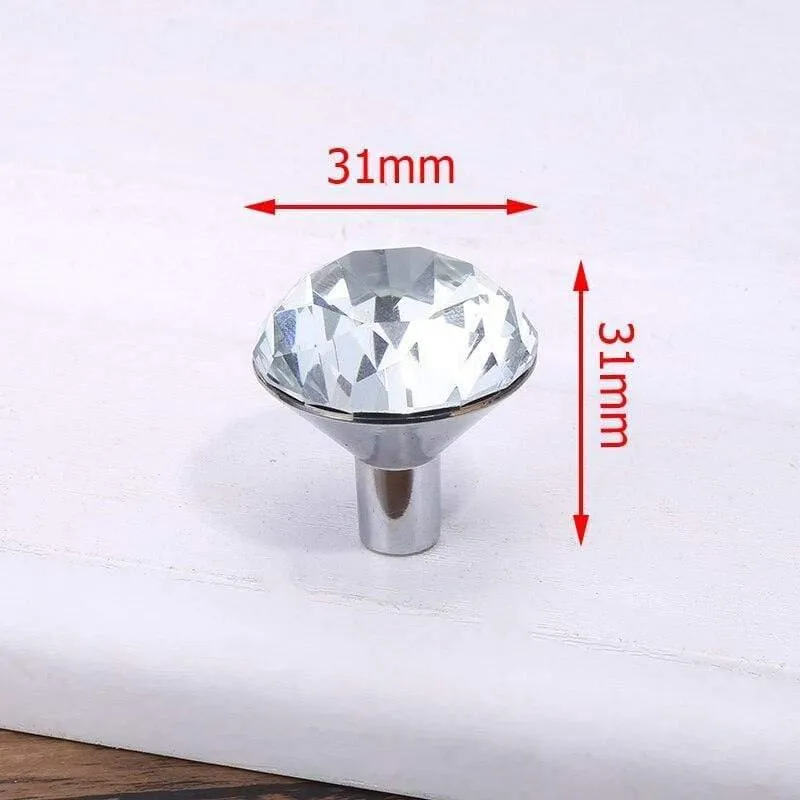 Luxus Diamant Kristall Griffe Schuh Box Schrank Griffe Schrank Tür Schublade Knöpfe Kleiderschrank Zieht Abzieher Mit Schrauben Hardware
