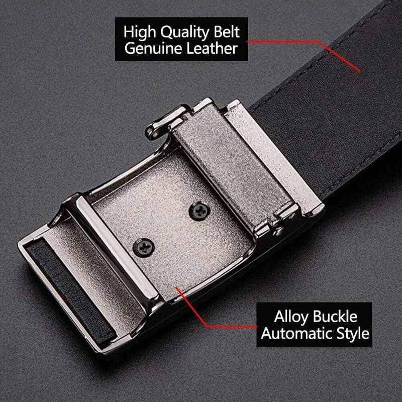Ledergürtel Automatische Schnalle Gürtel Für Männer Echtes Leder Taille Männer Luxus Designer Gürtel Hohe Qualität Mode Strap