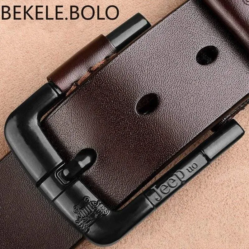 Männer Hohe Qualität Echtes Leder Gürtel Luxus Marke Designer Gürtel Männer Mode Strap Jeans Klassische Schwarz Pin Schnalle Gürtel