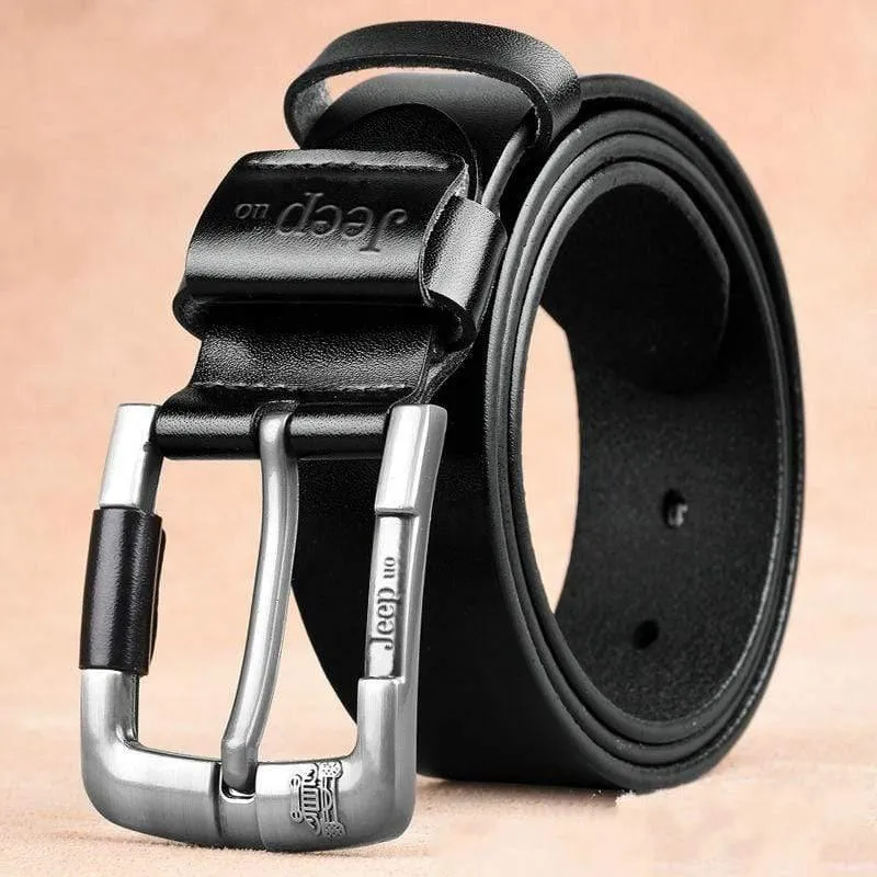 Männer Hohe Qualität Echtes Leder Gürtel Luxus Marke Designer Gürtel Männer Mode Strap Jeans Klassische Schwarz Pin Schnalle Gürtel