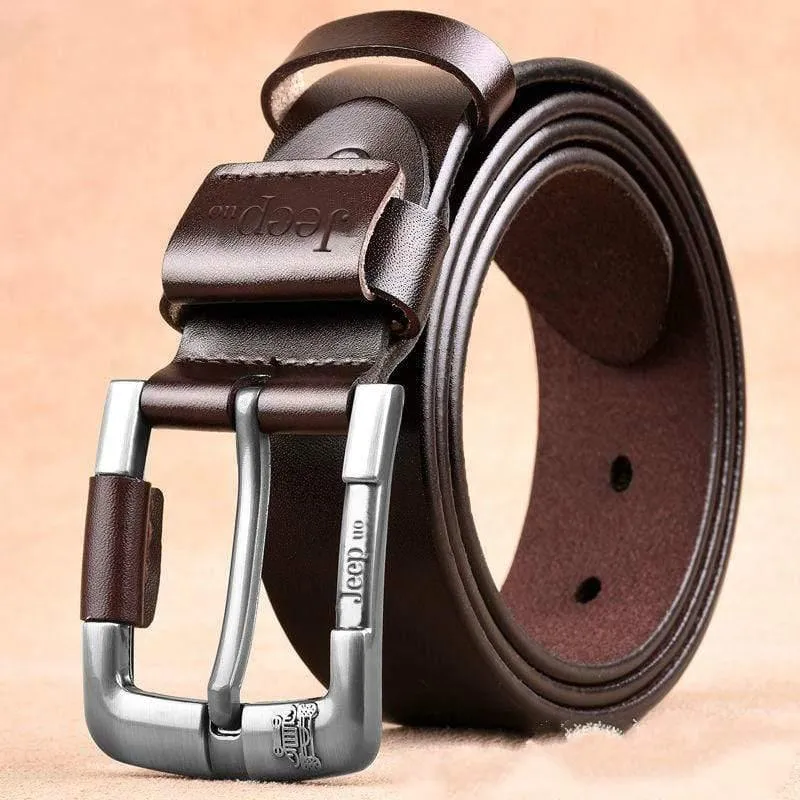 Männer Hohe Qualität Echtes Leder Gürtel Luxus Marke Designer Gürtel Männer Mode Strap Jeans Klassische Schwarz Pin Schnalle Gürtel