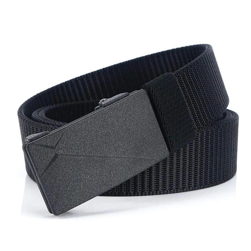 Herren Gürtel Taktische Gürtel Casual Nylon Damen Gürtel Gurt Männliche Gürtel Für Frauen Jeans Hochwertiges Schwarz 3.4CM