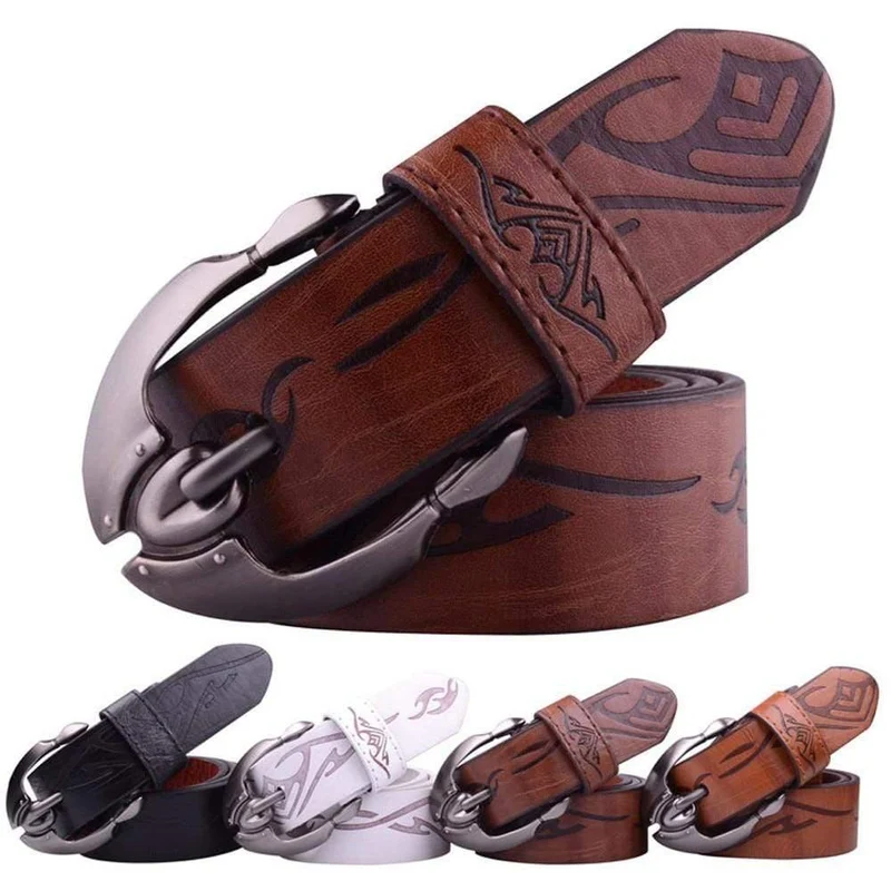 Leder Gürtel Männer Gürtel Männlichen PU Leder Gürtel Strap Luxus Pin Schnalle Vintage Gürtel Für Männer Cummerbunds Ceinture Homme 10