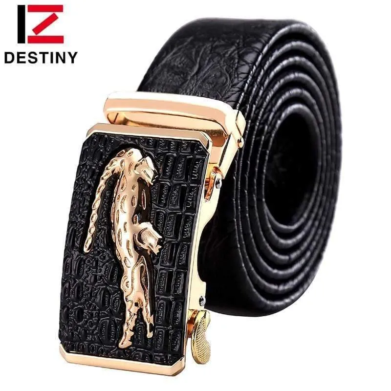 Gürtel Männer Hohe Qualität Männlich Echtes Lederband Luxus Berühmte Marke Logo Krokodil Silber Gold Ceinture Homme