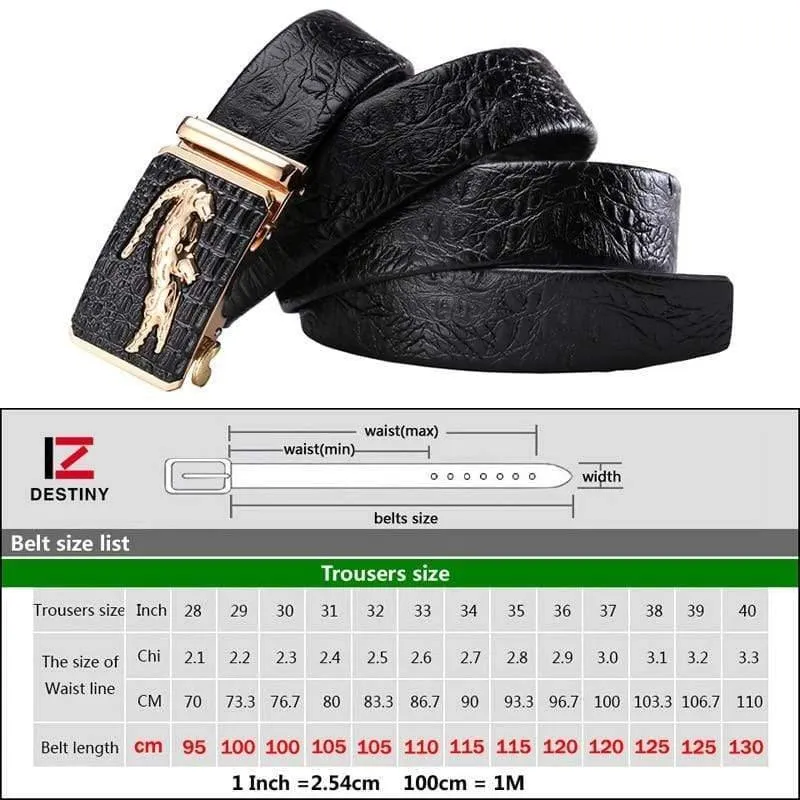 Gürtel Männer Hohe Qualität Männlich Echtes Lederband Luxus Berühmte Marke Logo Krokodil Silber Gold Ceinture Homme
