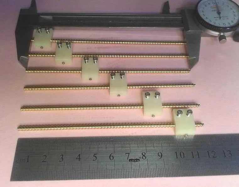 Durchmesser 3mm Gesamtlänge 120mm Miniaturschraube mit Mutternschieber Kleine Schraubenstange DIY Schraubengewinde